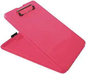 Saunders 00835 SlimMate Portable Desktop, 1" Capacity, Holds 8 1/2w x 12h, Pink
