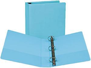 Samsill U86677 Presentation View Binder, Round Ring, 11 x 8-1/2, 2" Capacity, Turquoise, 2/Pack