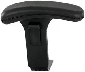 Safco 3496BL Height-Adjustable T-Pad Arms for Uber Big & Tall Series Chairs, Black