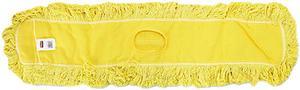 Rubbermaid Commercial J15700YEL Trapper Commercial Dust Mop, Looped-end Launderable, 5" x 48", Yellow