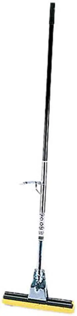 Rubbermaid Commercial 6435BZE Steel Roller Sponge Mop, Bronze Handle w/12" Wide Yellow Sponge