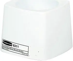 Rubbermaid Commercial 631100WE Holder for Toilet Bowl Brush, White Plastic