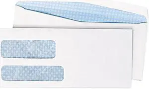 Quality Park Double Window Security Tinted Envelope #10 4 1/8 x 9 1/2 White 500
