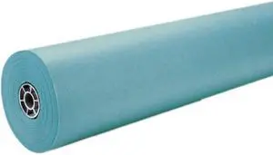 Pacon 63160 Rainbow Duo-Finish Colored Kraft Paper, 35 lbs., 36" x 1000 ft, Aqua