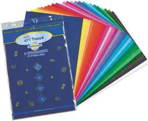 Pacon 58520 Spectra Art Tissue, 10 lbs., 12 x 18, 10 Assorted Colors, 50 Sheets/Pack