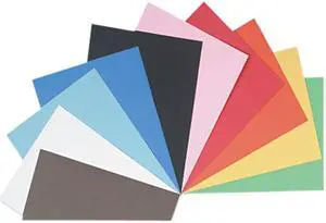 Pacon 103127 Tru-Ray Construction Paper, 76 lbs., 24 x 36, Assorted, 50 Sheets/Pack