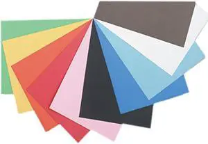 Pacon 103063 Tru-Ray Construction Paper, 76 lbs., 12 x 18, Assorted, 50 Sheets/Pack