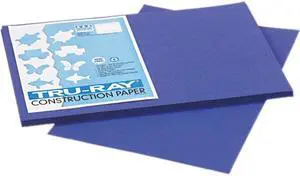 Pacon 103049 Tru-Ray Construction Paper, 76 lbs., 12 x 18, Royal Blue, 50 Sheets/Pack
