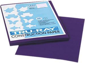 Pacon 103019 Tru-Ray Construction Paper, 76 lbs., 9 x 12, Purple, 50 Sheets/Pack