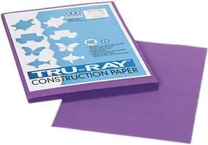 Pacon 103009 Tru-Ray Construction Paper, 76 lbs., 9 x 12, Violet, 50 Sheets/Pack