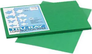 Pacon 102961 Tru-Ray Construction Paper, 76 lbs., 12 x 18, Holiday Green, 50 Sheets/Pack