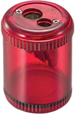 Officemate 30240 Pencil/Crayon Sharpener, Twin, Red