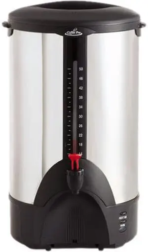 Coffee Pro CP50 50-Cup Percolating Urn, Stainless Steel