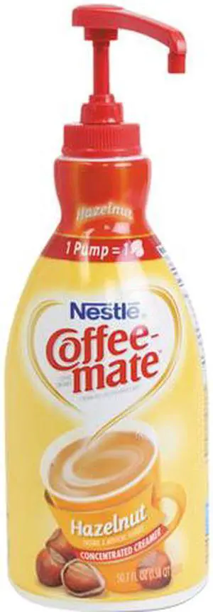 Coffee-mate 31831 Hazelnut Creamer, 1.5 liter Pump Bottle