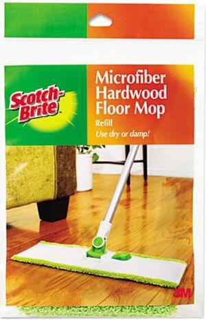 Scotch-Brite M-005-R Hardwood Floor Mop Refill, Microfiber