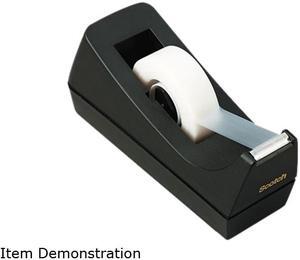 Scotch C38-BK Desktop Tape Dispenser, 1" core, Weighted Non-Skid Base, Black