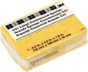 3M C31 Commercial Cellulose Sponge, Yellow, 4-1/4 x 6