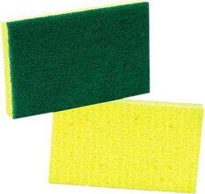Scotch-Brite 74 Medium-Duty Scrubbing Sponge, 3-1/2 x 6-1/4, Yellow/Green,20/Carton Scotch-Brite 74 Medium-Duty Scrubbing Sponge, 3-1/2 x 6-1/4, Yellow/Green,20/Carton