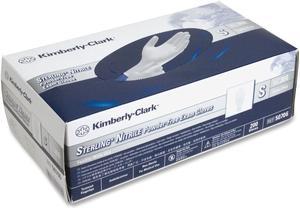 KIMBERLY-CLARK PROFESSIONAL* 50706 STERLING Nitrile Exam Gloves, Powder-free, Sterling Gray, Small, 200/Bx