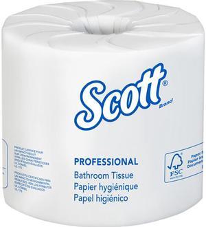 Scott Essential 100% Recycled Fiber Standard Roll Bathroom Tissue