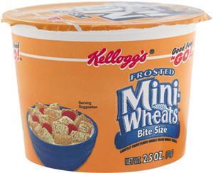 Kellogg’s 42799 Breakfast Cereal, Frosted Mini Wheats, Single-Serve, 6 Cups/Box