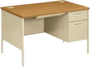 HON Metro Classic Right Pedestal Desk 48w x 30d x 29 1/2h Harvest/Putty P3251RCL