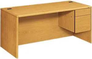 HON 10783RCC 10700 L-Workstation Desk, 3/4-Right Pedestal, 29.50" x 66.00" x 30.00", Harvest