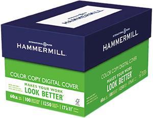 Hammermill 12255-6 Color Copy Digital Cover Stock, 60 lbs., 11 x 17, White, 250 Sheets