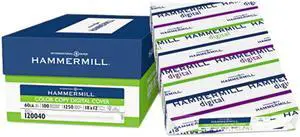 Hammermill 12004-0 Color Copy Digital Cover Stock, 60 lbs., 18 x 12, White, 250 Sheets