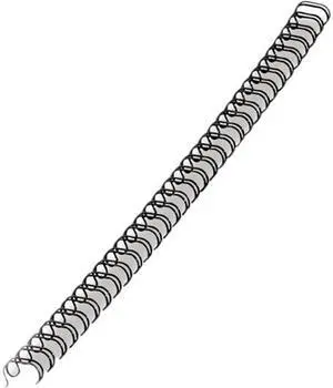 5255601 Fellowes Wire Bindings, 9/16" Diameter, 130 Sheet Capacity, Black, 25/Pack
