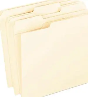 Pendaflex R7521/3 Reinforced Top Tab File Folders, 11 point Kraft, 1/3 Cut, Letter, 100/Box