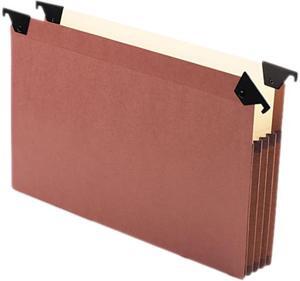 Pendaflex 45432 File Pocket with Swing Hooks, Redrope, Letter, 5/Box