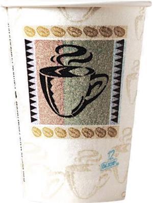 Dixie PerfecTouch Insulated Paper Hot Cup 12 Oz Multicolor Pack Of