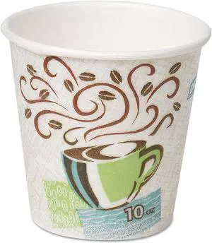 Dixie 5310DX Hot Cups, Paper, 10 oz., Coffee Dreams Design, 500 / Carton