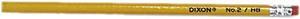Dixon 14412 Woodcase Pencil, HB #2 Lead,Yellow Barrel, 144/Box
