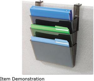 Deflect-o 73502RT 3 Pocket File Partition Set with Brackets, Letter, Smoke
