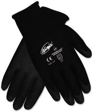 Memphis N9699L Ninja HPT PVC coated Nylon Gloves, Large, Black, 1 Pair