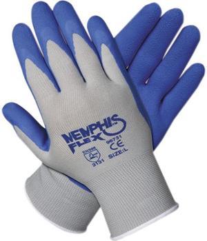 Memphis 96731XL Memphis Flex Seamless Nylon Knit Gloves, Extra Large, Blue/Gray, 1 Pair