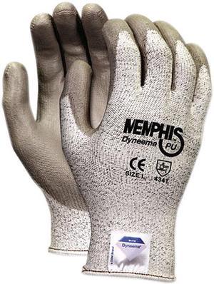 MCR Safety 9672L Memphis Predator Coated Nitrile Safety Gloves, Blue (Large)