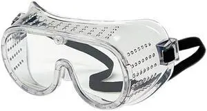 Crews 2220 Safety Goggles, Over Glasses, Clear Lens