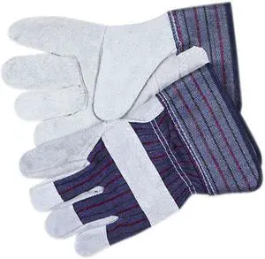 Memphis 12010XL Split Leather Palm Gloves, Gray