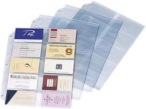 Cardinal Business Card Refill Pages, Holds 200 Cards, Clear, 20 Cards/Sheet, 10/Pack