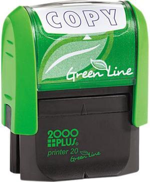 2000 PLUS Green Line 035347 2000 PLUS Green Line Message Stamp, Copy, 1 1/2 x 9/16, Blue
