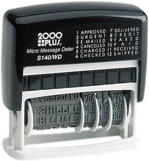 COSCO 011090 2000 PLUS Micro Message Dater, Self-Inking