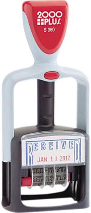 COSCO 011034 2000 PLUS Two-Color Word Dater, Received, Self-Inking
