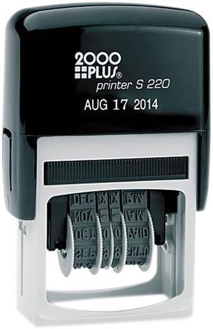 COSCO 010129 2000 PLUS Economy Dater, Self-Inking, Black
