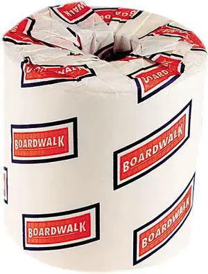 Boardwalk 6170 One-Ply Toilet Tissue, 1000 Sheets, White, 96 Rolls/Carton