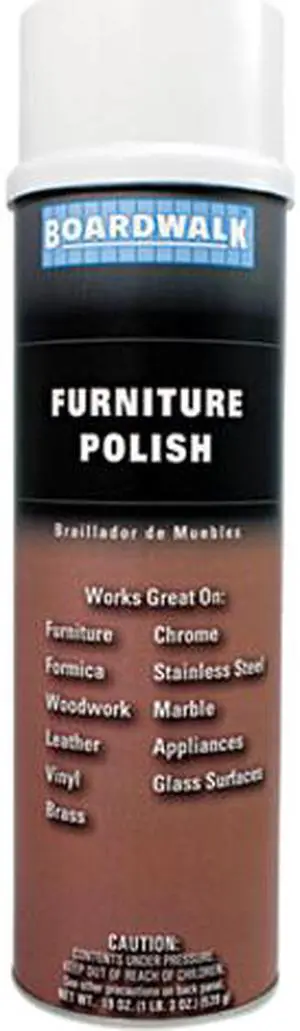 Boardwalk 346-A Furniture Polish, Lemon, 19 oz. Aerosol Can