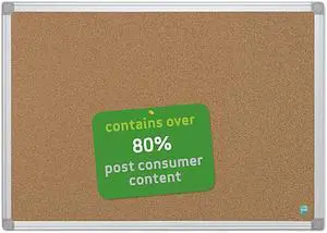 Bi-Silque CA031790 Earth-It Cork Board, 24 x 36, Aluminum Frame