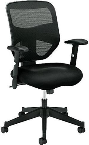 HON Prominent High Back Work Chair - Mesh Computer Chair for Office Desk, Black (HVL531)
